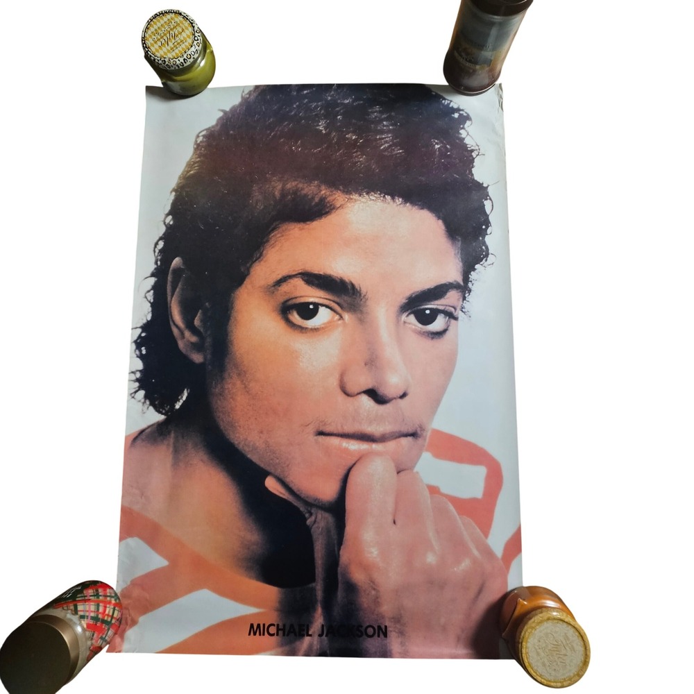 Michael Jackson Vintage 1982 Promo Press Poster 23x35 Thriller R&B Soul Funk